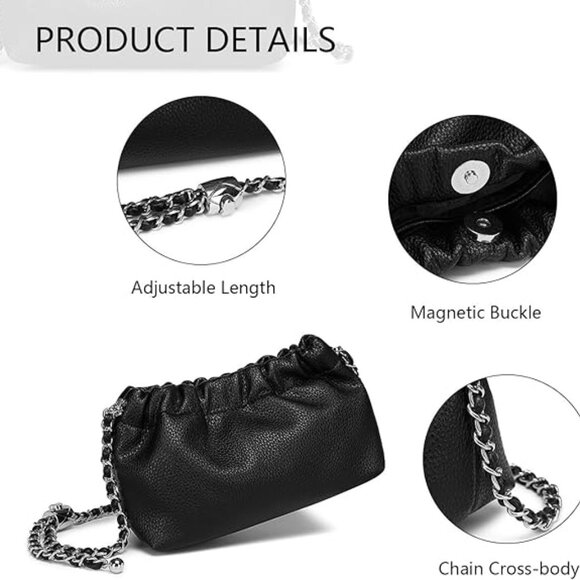 YONBEN Women's PU Shoulder Crossbody Bag - Picture 5 of 6